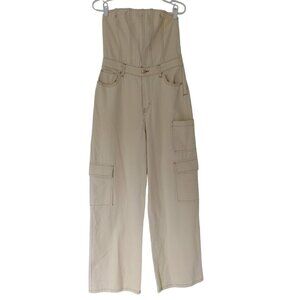 WILD FABLE, cotton jumpsuit for women, beige color. Size S, NWOT.